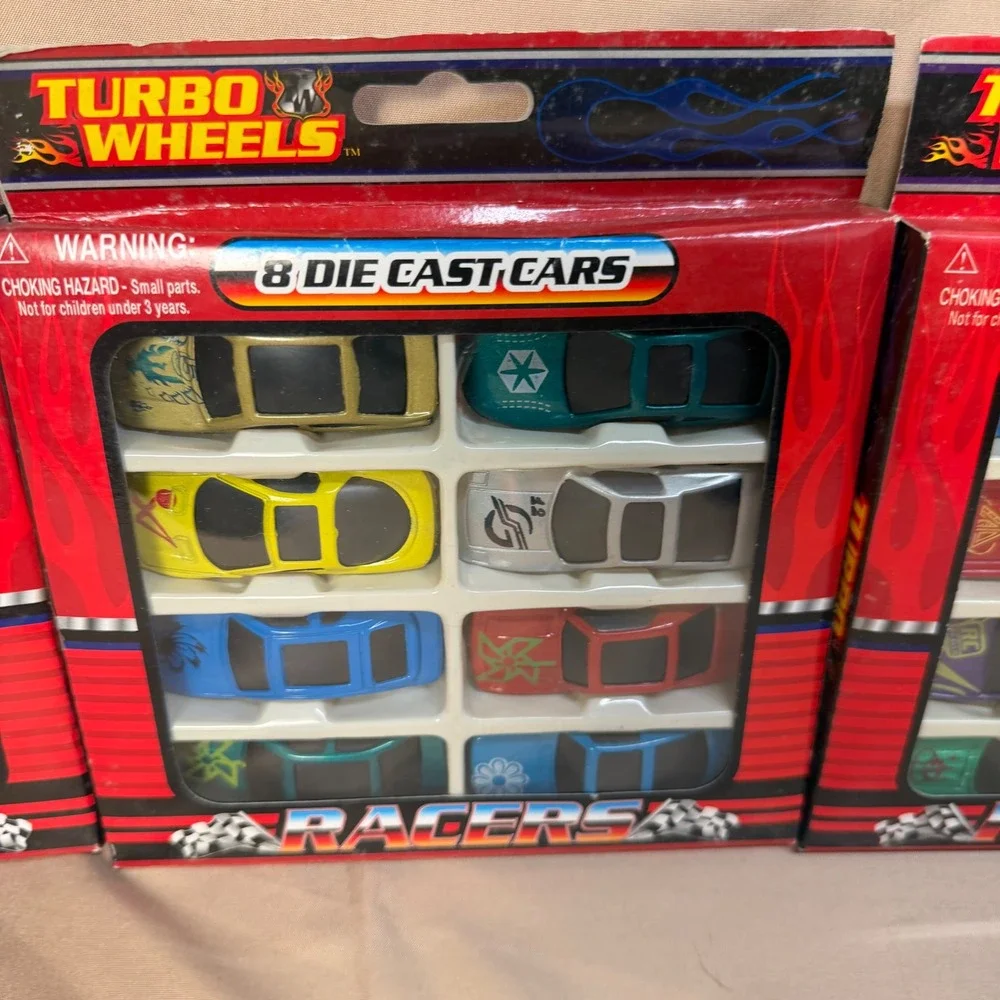 Vintage Turbo Wheels Racers Die Cast Cars 8 Pack 4 Lot Greenbrier International